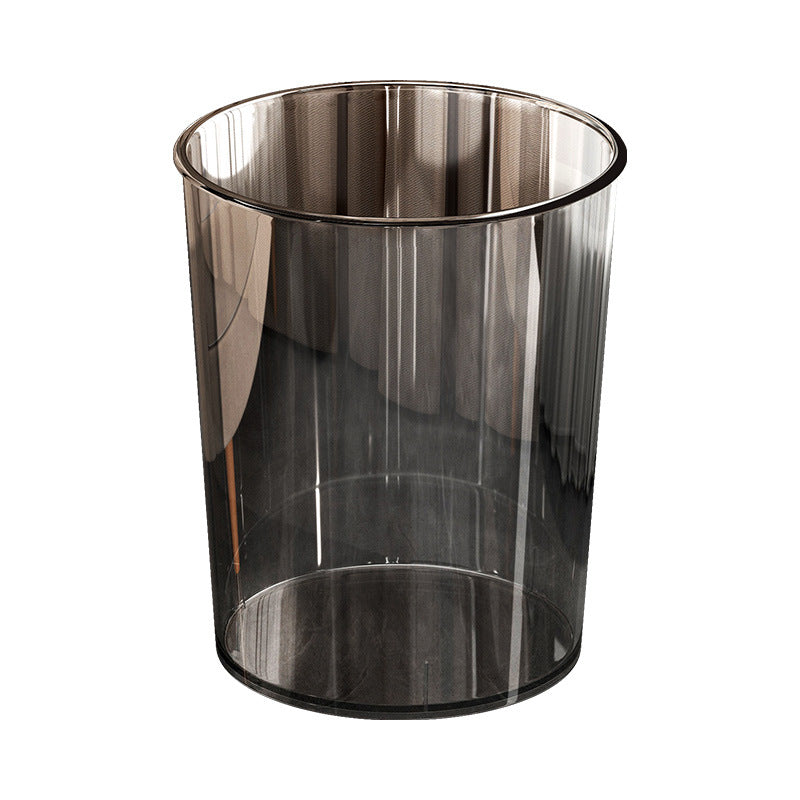 Smoky gray high-transparency thickened trash can