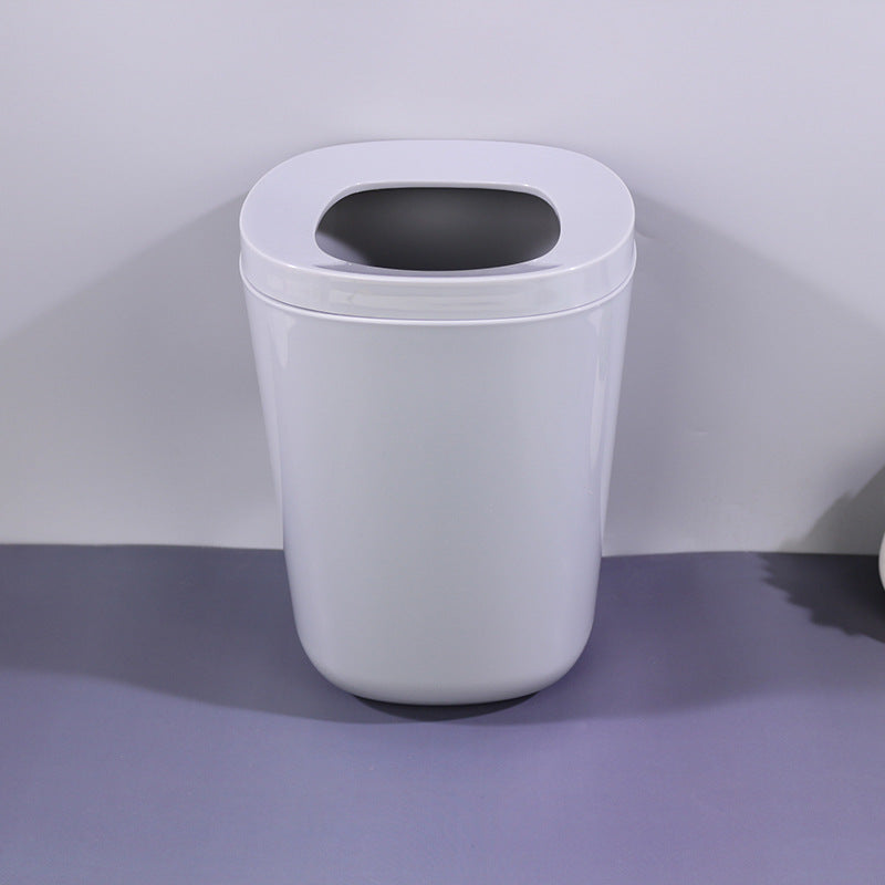 Square trash can, plastic trash can with pressure ring