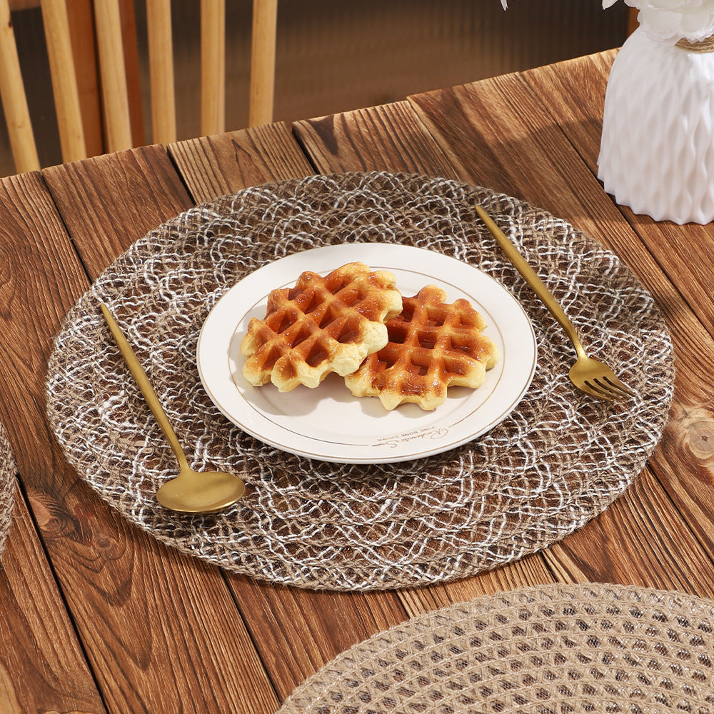 Paper Woven Round Heat Resistant Table Placemat