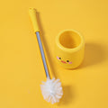 Wall Mounted Toilet Brush With Steel Handle