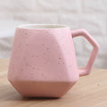 Creative diamond-shaped ceramic cup