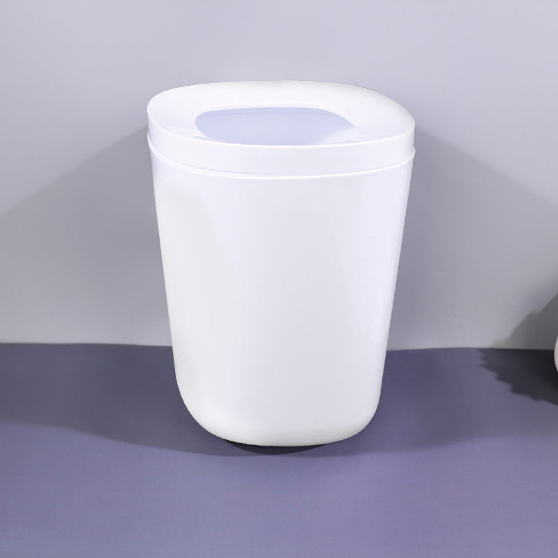 Square trash can, plastic trash can with pressure ring