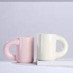 Big Ear Mug with Crooked Handle, Water Cup, Coffee Cup