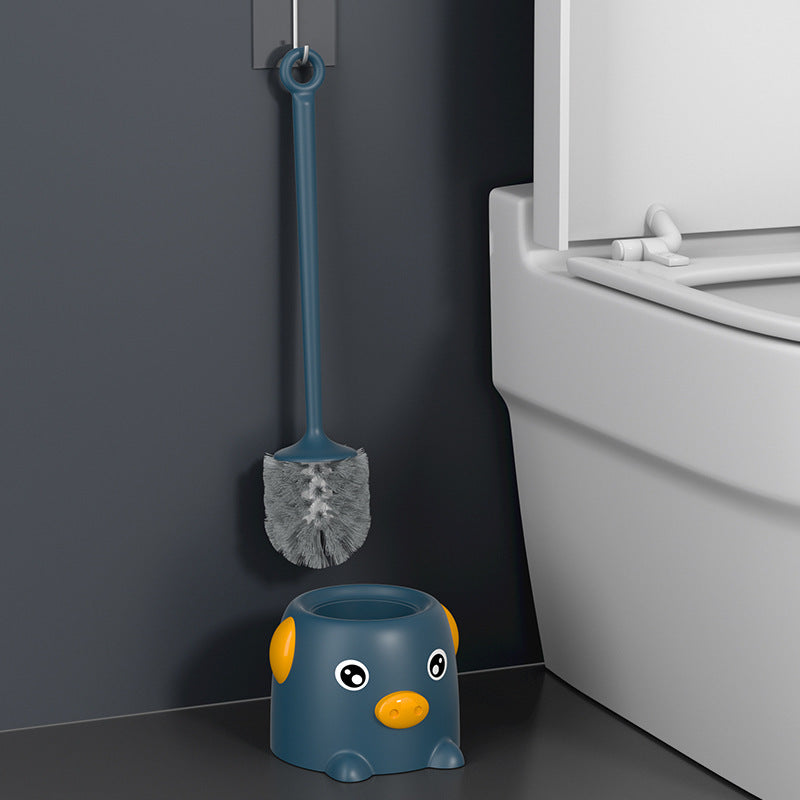 Pig Style Toilet Brush With Standing Holder