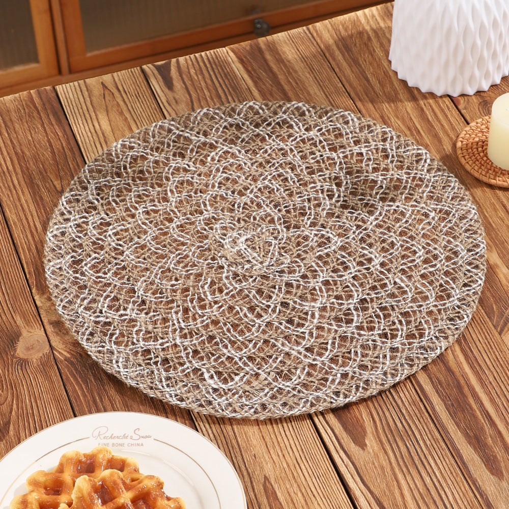 Paper Woven Round Heat Resistant Table Placemat
