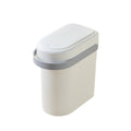 Bathroom narrow trash can, household use, lidded push-button toilet paper basket