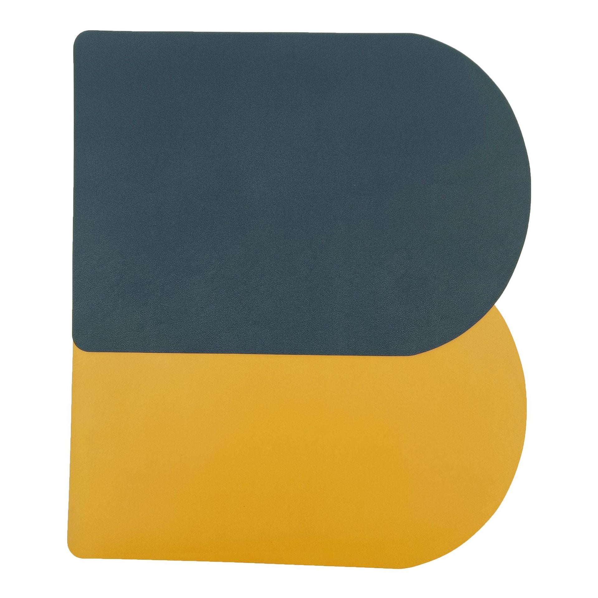 Two-Tone Leather Heat Resistant Dining Placemat