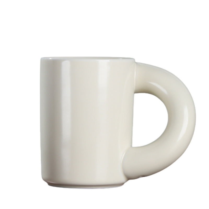 Big Ear Mug with Crooked Handle, Water Cup, Coffee Cup