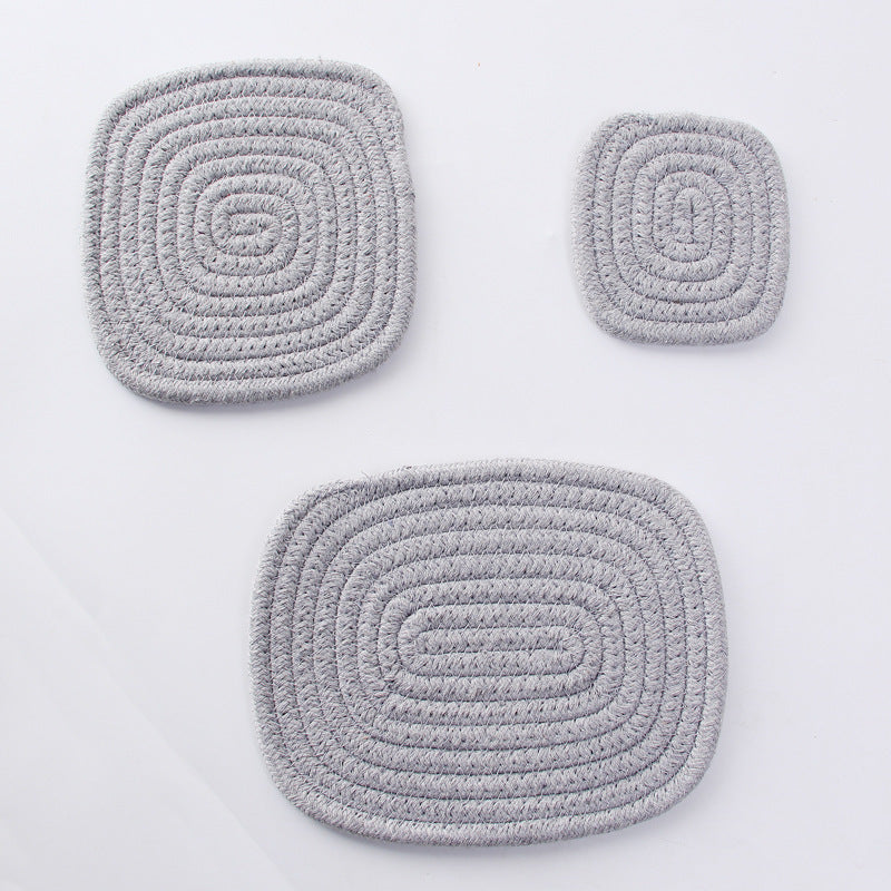 Handmade Cotton Square Heat Resistant Placemat