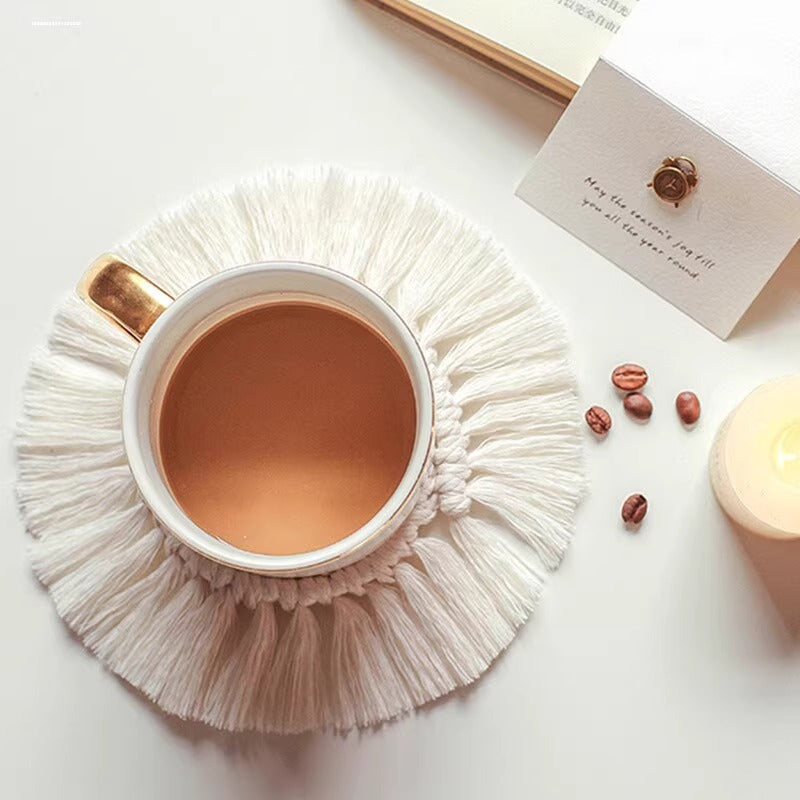 Handwoven Cotton Coaster Heat Resistant Placemat