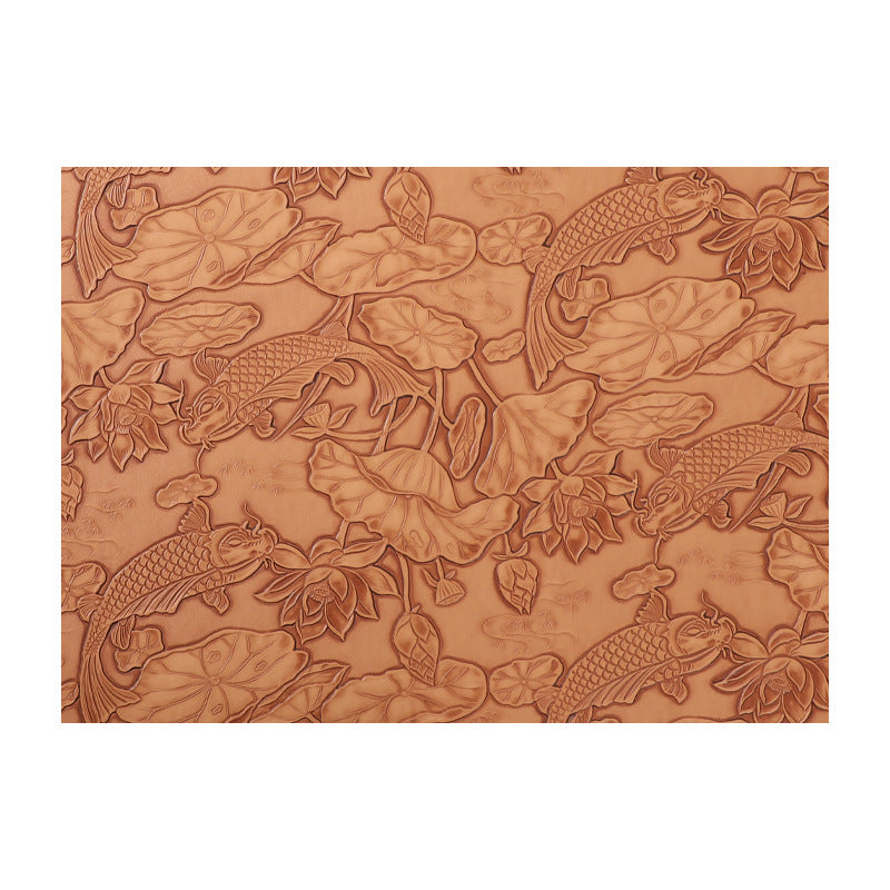 PU Leather Floral Heat Resistant Table Placemat