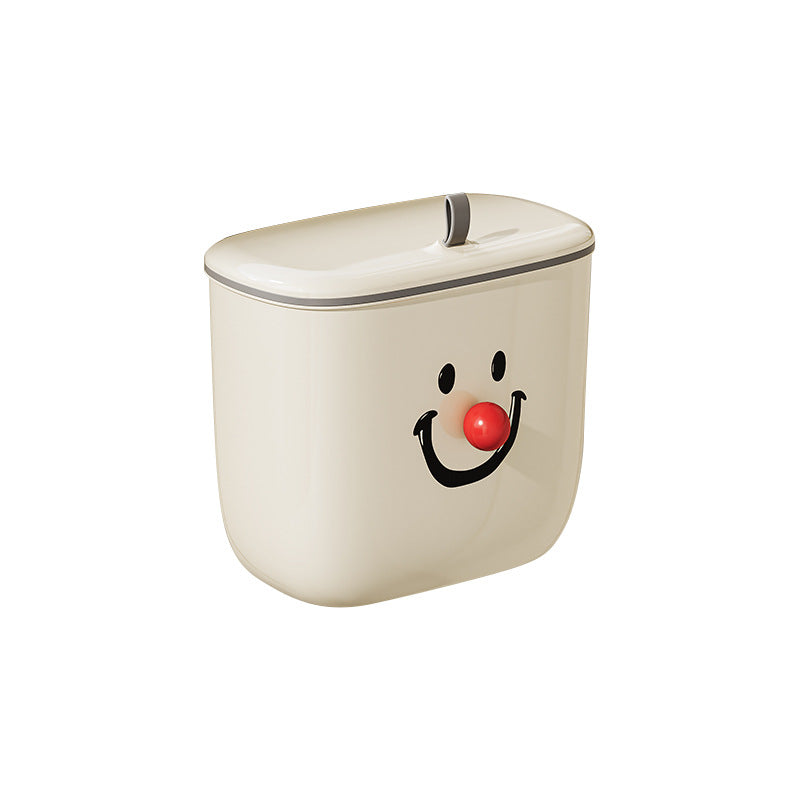 Household kitchen wall-mounted trash can, high-end design, enlarged and thickened, with lid to prevent odor