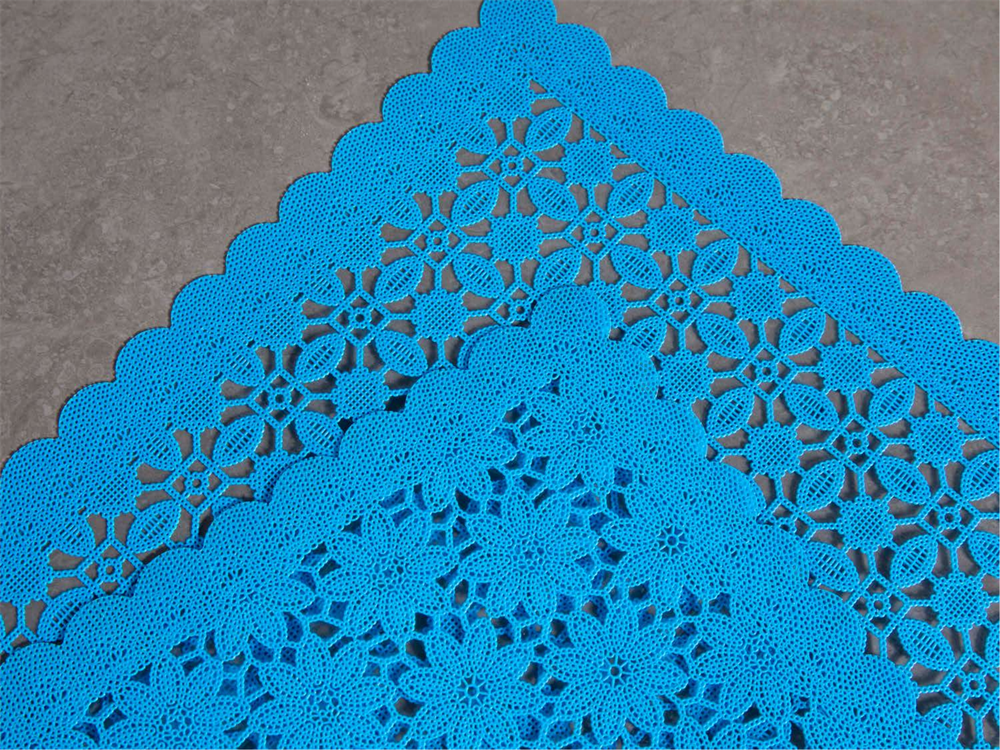 Transparent PVC Floral Heat Resistant Dining Mat