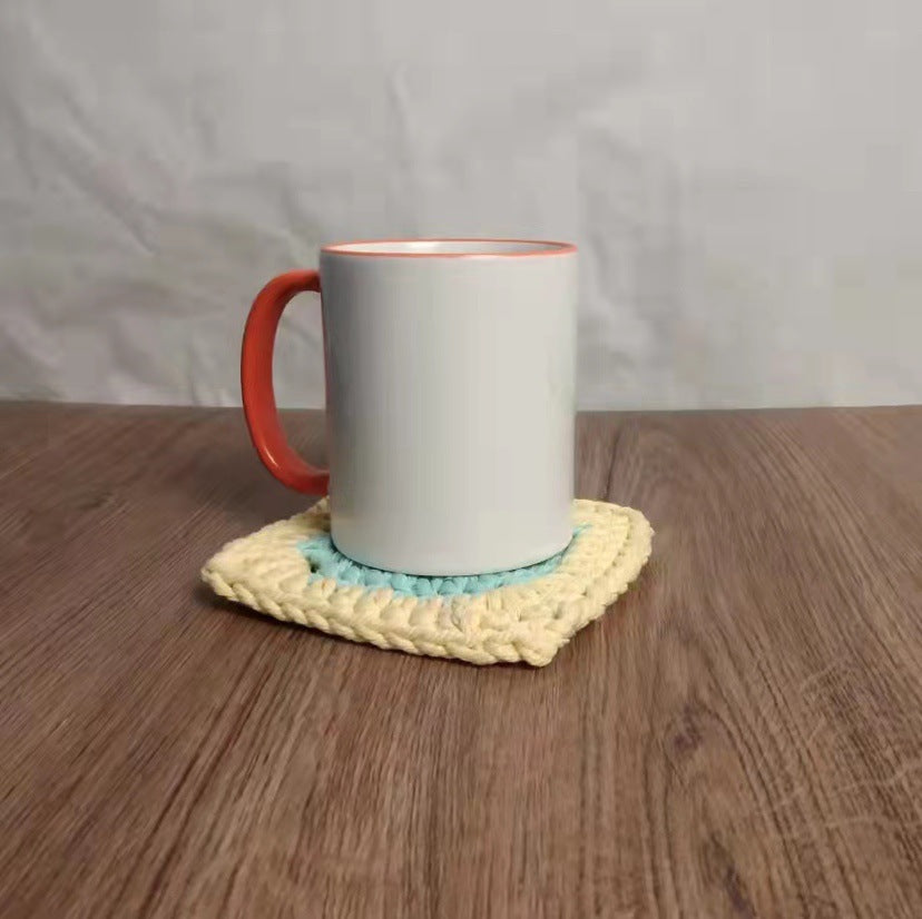 Boho Woven Cotton Coaster Thick Heat Mat